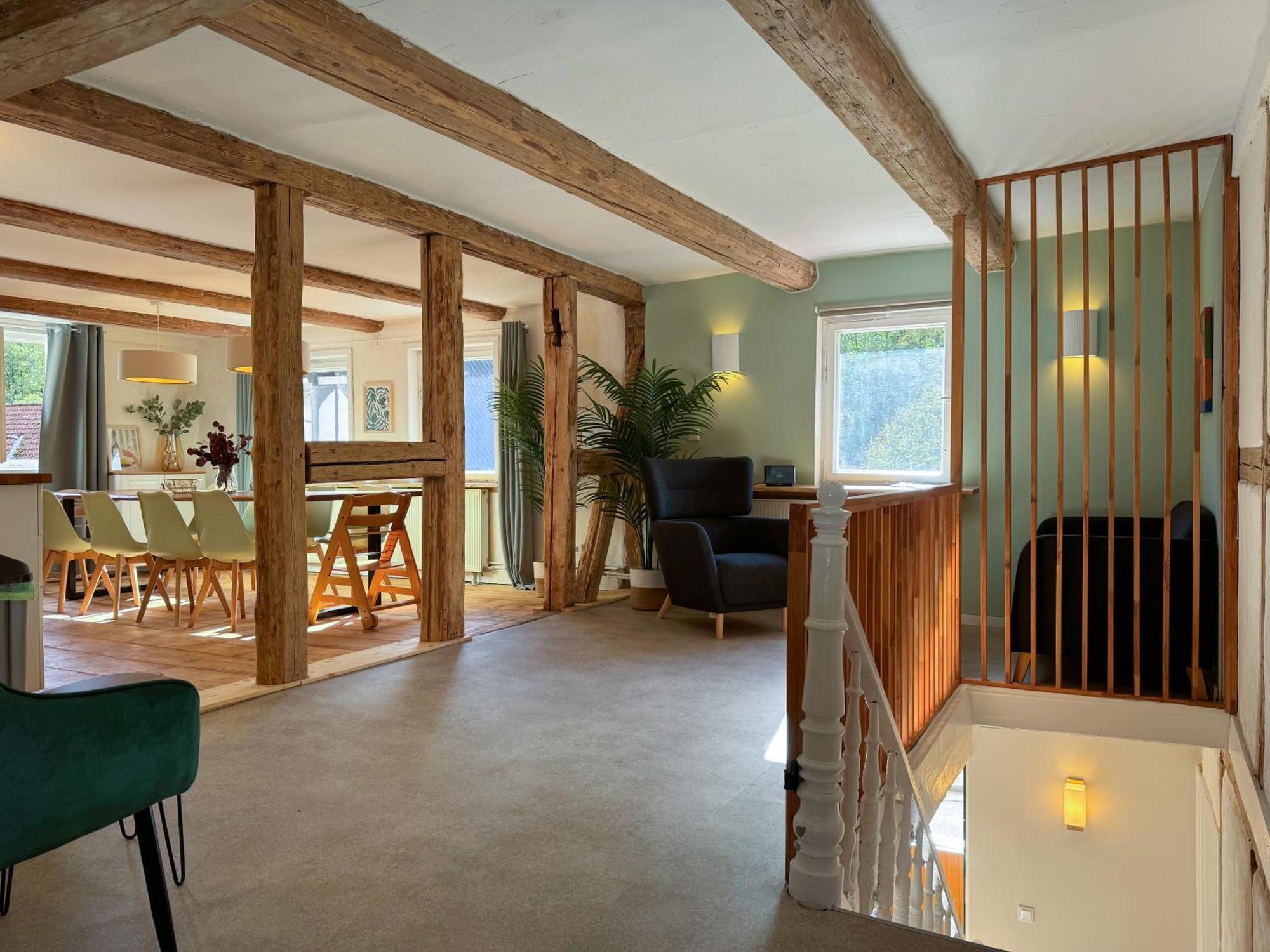 Haus Ludwig - Saniertes Fachwerkhaus Im Harz - 12 Personen Villa Thale Luaran gambar
